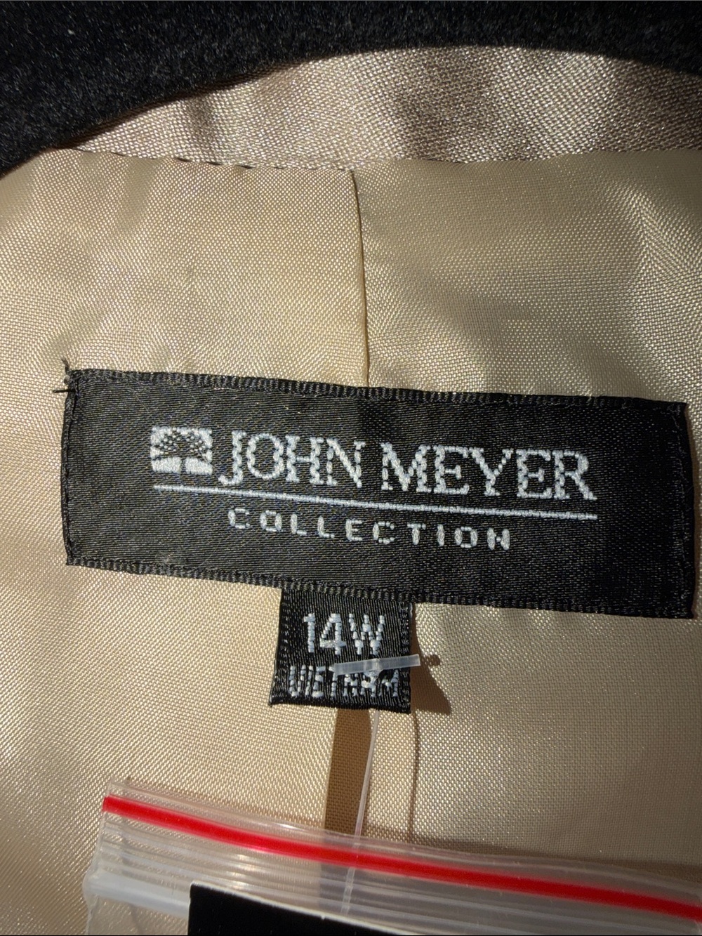 John Meyer Women's Champagne Satin Pantsuit - Tailored Jacket & Pants - Picture 2 of 11
